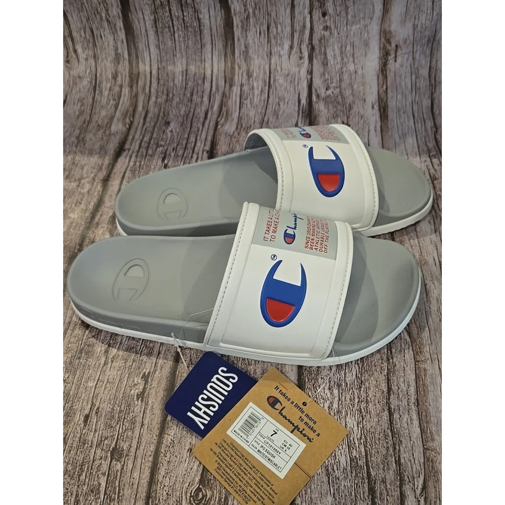 Champion IPO Squish White/Gray/Scarlett Youth Size 7 NWT No Box (5)